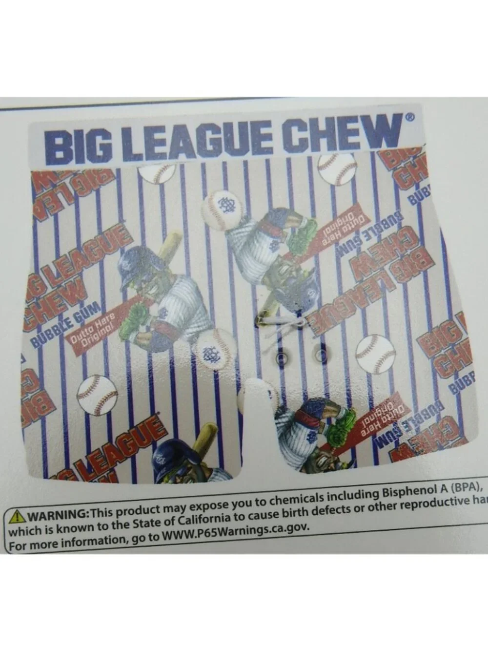Big League Chew Men's Boxer Briefs Medium 32-34 Baseball Novelty Print NWT
